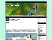 Tablet Screenshot of canoelover.com